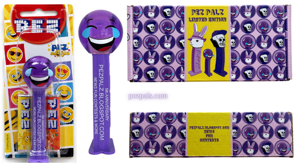 2019 pezpalz loling purple pez dispenser box