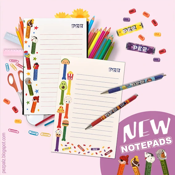 PEZ Unveils New Retro & Treats Notepads for Collectors notepadspost