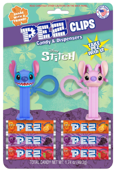 New Stitch and Angel PEZ Clips are here! stitch clips