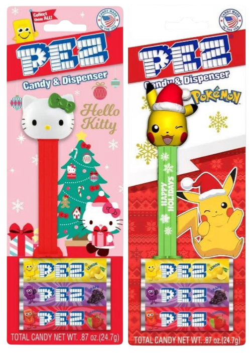 2025 walmart holiday hello kitty & pikachu blister