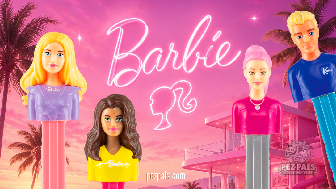 New Barbie & Ken PEZ Dispensers Arrive in Europe 2025 pez barbie & ken (new design)