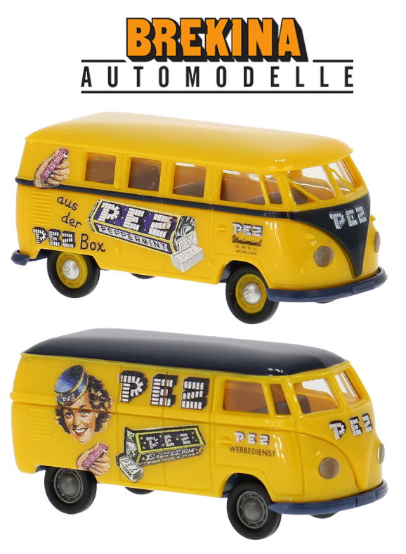 New PEZ VW Kombi & Panel Van Models Arrive This October 2025 brekina pez vw bus