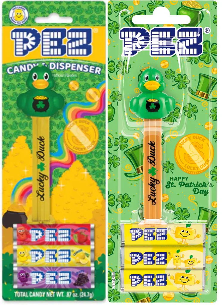 St. Patrick’s Day Lucky Duck PEZ: European Release usaeuropepezblister
