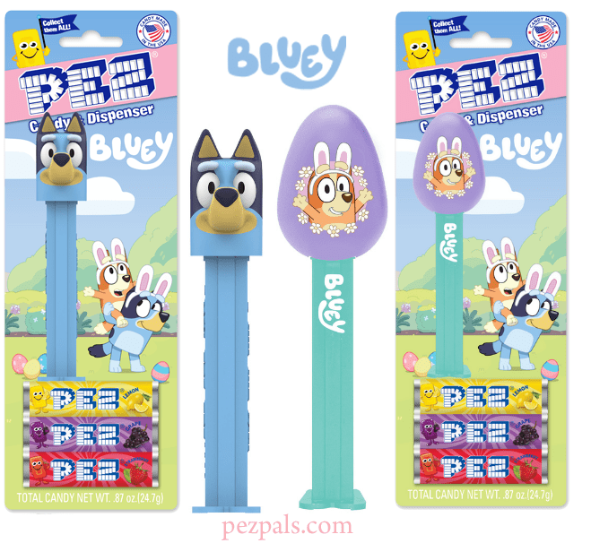 Egg-citing News: PEZ’s Easter 2026 Collection Revealed 2026 Bluey Easter PEZ assortment