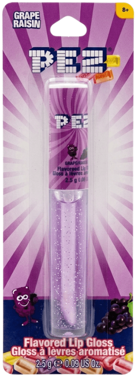 New PEZ Flavored Grape Lip Gloss Merchandise PEZ Grape Lipp Gloss