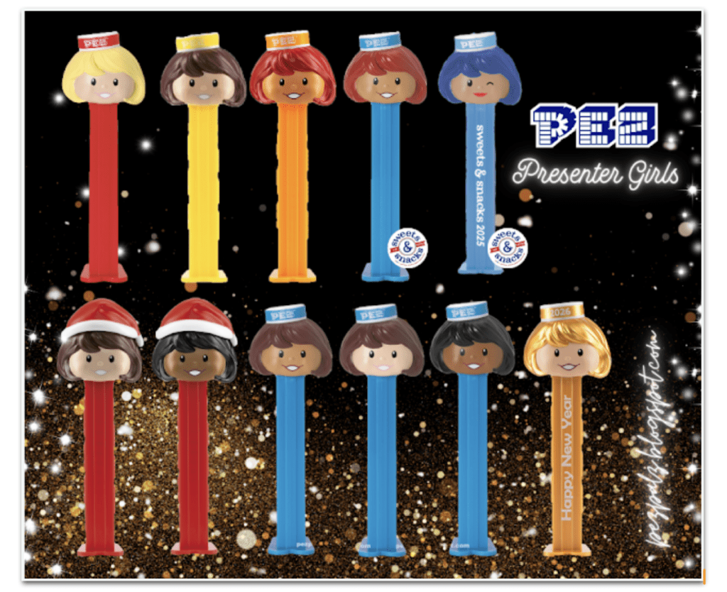 Golden Girl! New Year Presenter PEZ Arrives in the USA pez presenter girls pictorial