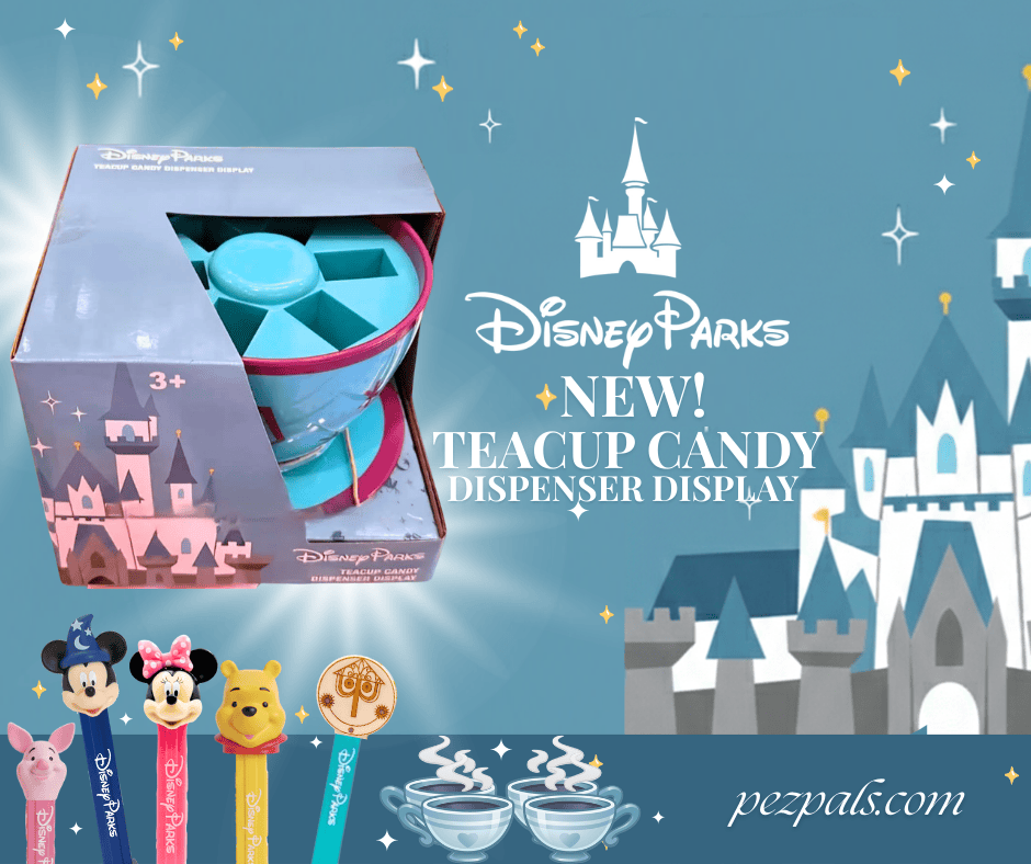 New Disney Parks Teacup PEZ Holder for Collectors