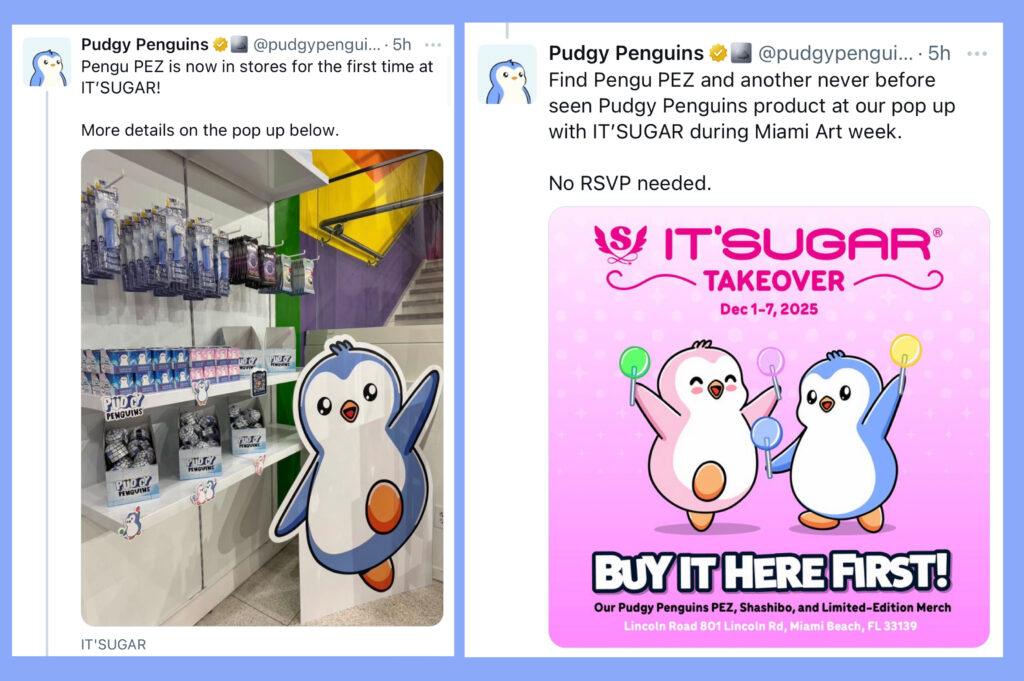 New Pudgy Penguin PEZ Dispenser Now Available Pudgy Penguin Social Media