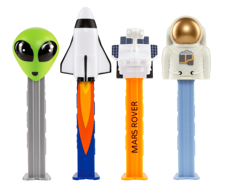 New PEZ Alien Dispenser: USA Arrival & Guide PEZ mars mission assortment