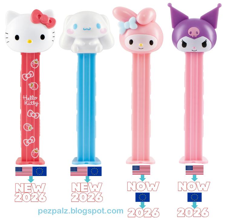 2026 hello kitty pez assortment loose