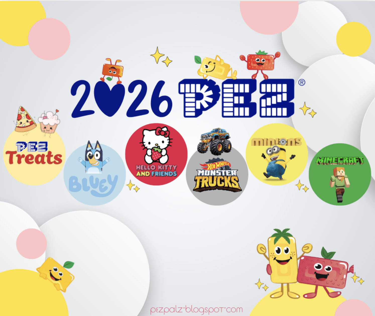 2026 PEZ Sneak Peek: New Licenses & Designs Revealed 2026 PEZ Pals Whats new Logo