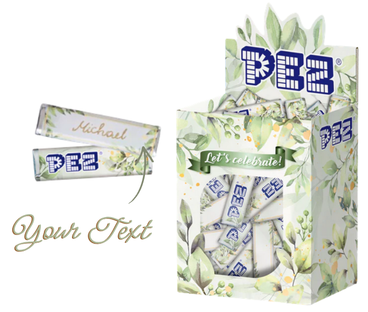 Personalized PEZ Candies A Sweet Highlight for Your Wedding let's celebrate2