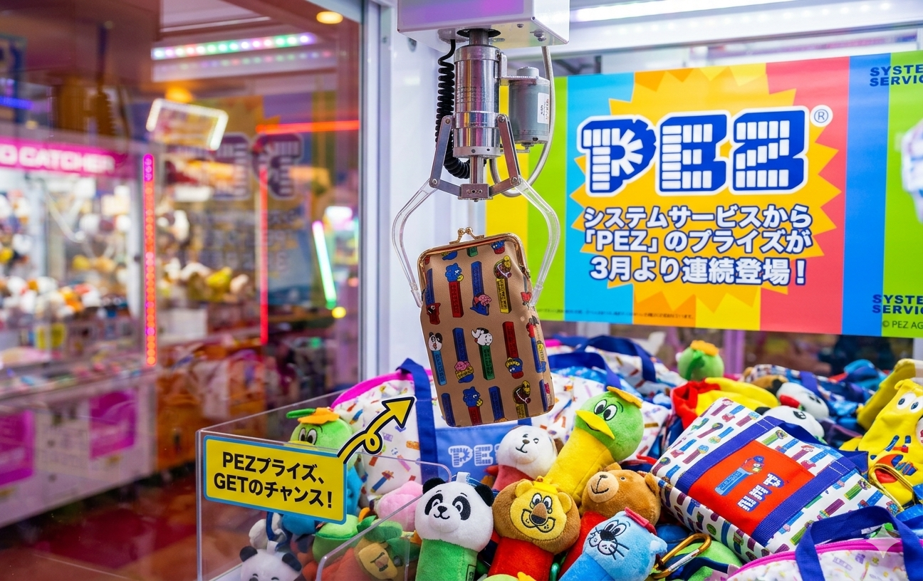 Lucky Claw Needed: PEZ Merch Lands in Japanese Crane Games