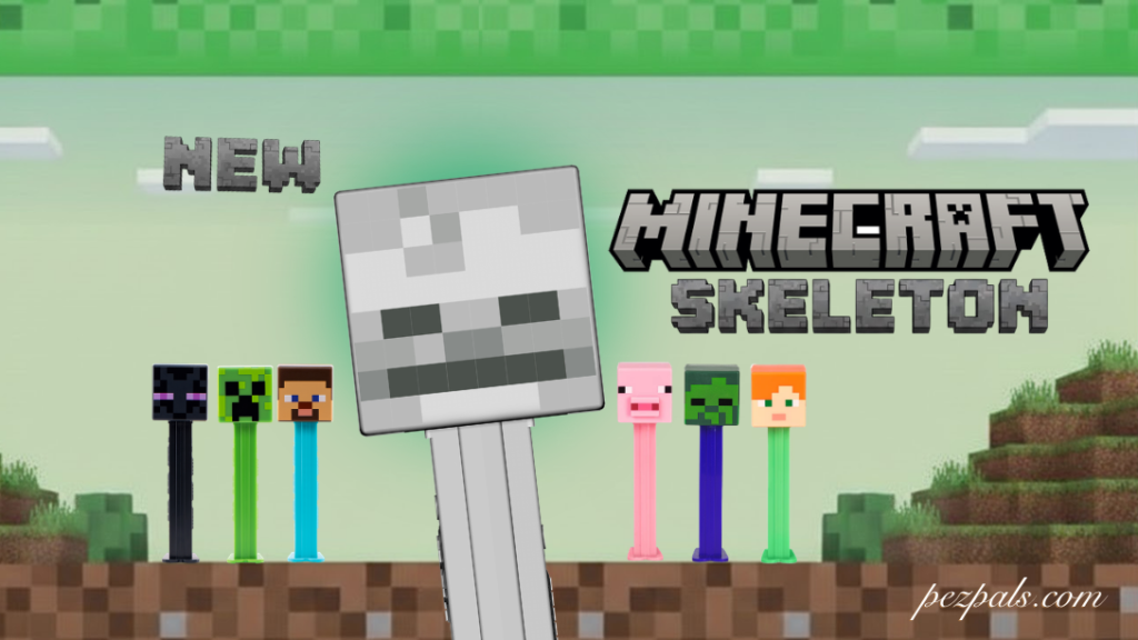 New Level Unlocked: PEZ Adds the Skeleton to Its Minecraft Collection new minecraft skeleton