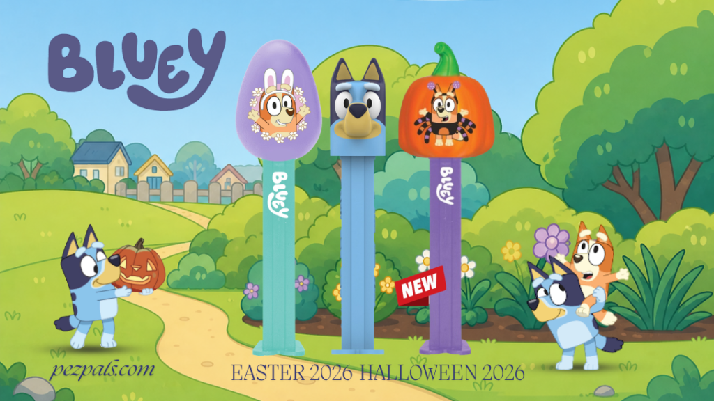 PEZ Candy USA Unveils Bluey Halloween Assortment. 2026 bluey pez pictorial
