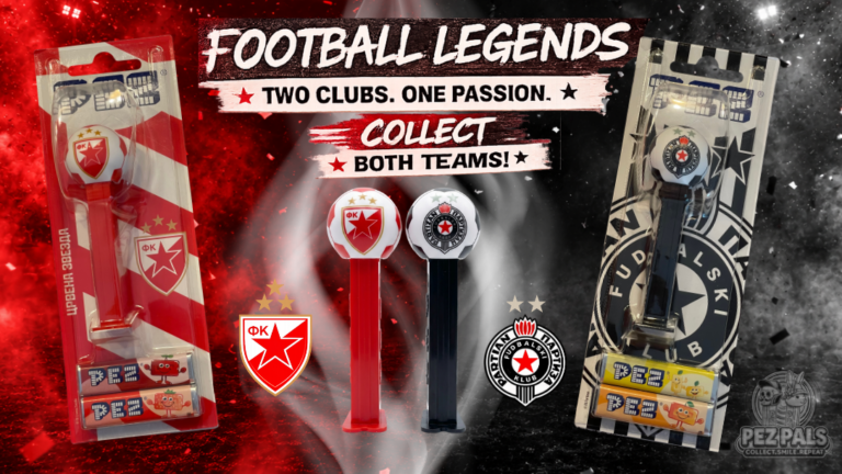 First Look! Red Star Belgrade & Partizan Get Their Own PEZ Dispensers.