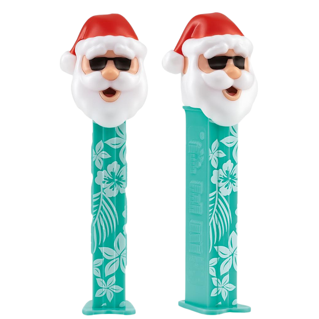 New Hawaiian Santa PEZ Celebrates Christmas in July pez hawaiian santa 2024