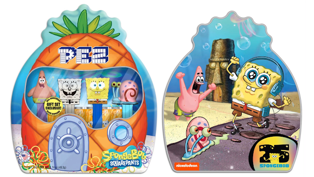 Exclusive Silver SpongeBob PEZ Coming in 2024 sponge bob tin pez