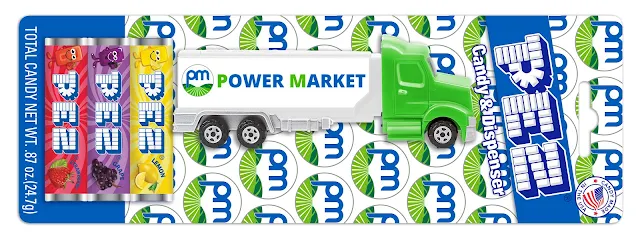 Power Market Gets Its Own Exclusive PEZ Truck powermarket blister pez