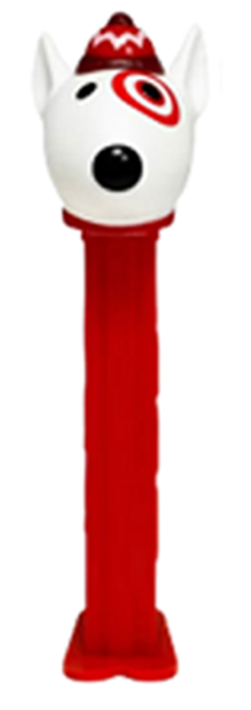 New Festive Bullseye Dog PEZ Arrives at Target 2025 target holiday bullseye dog pez