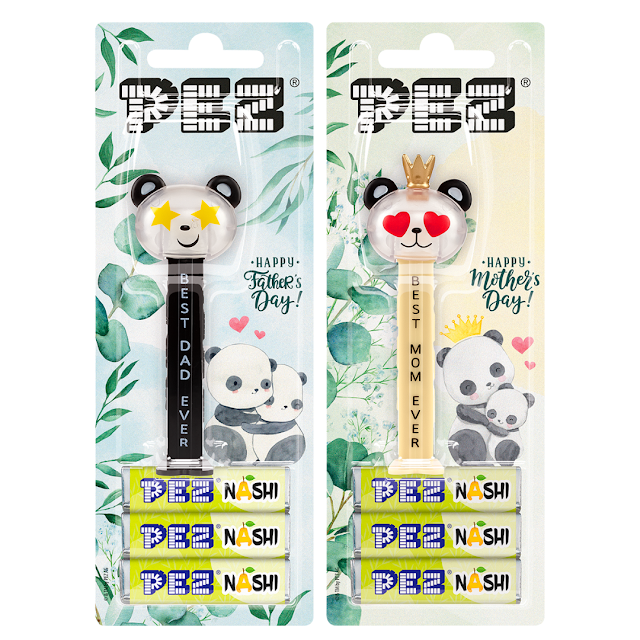 New Mother’s & Father’s Day Panda PEZ for 2024 mothers & fathers on blister card pez