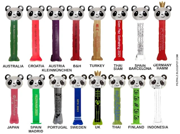 New Mother’s & Father’s Day Panda PEZ for 2024 convention pandas pez