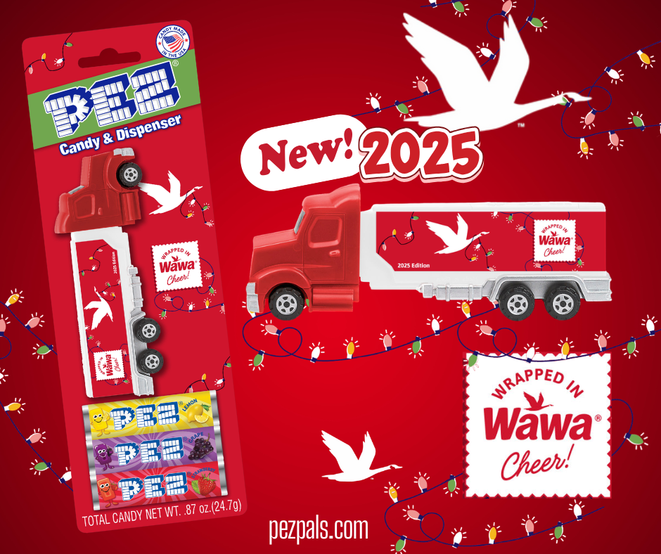 Wrapped in Wawa Cheers: Celebrating the Latest Holiday PEZ Hauler! 2025 wawa pez hauler