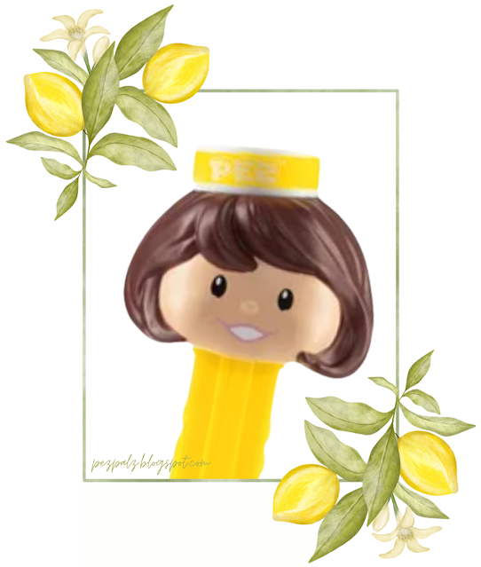 lemon retro girl pez
