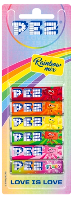 Togetherness Care Bear PEZ Now Available in Europe pez bonbons rainbow mix