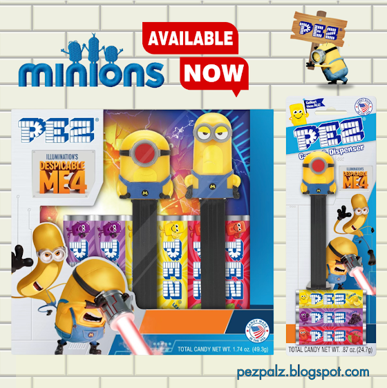 new minions twin pack pez 2024