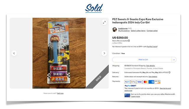 Did You Win the Sweets & Snacks PEZ Girl Raffle? expo girl ebay