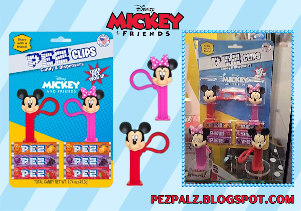 New PEZ Mini Clips Revealed at the 2024 Expo mickey & friends mini clips pez