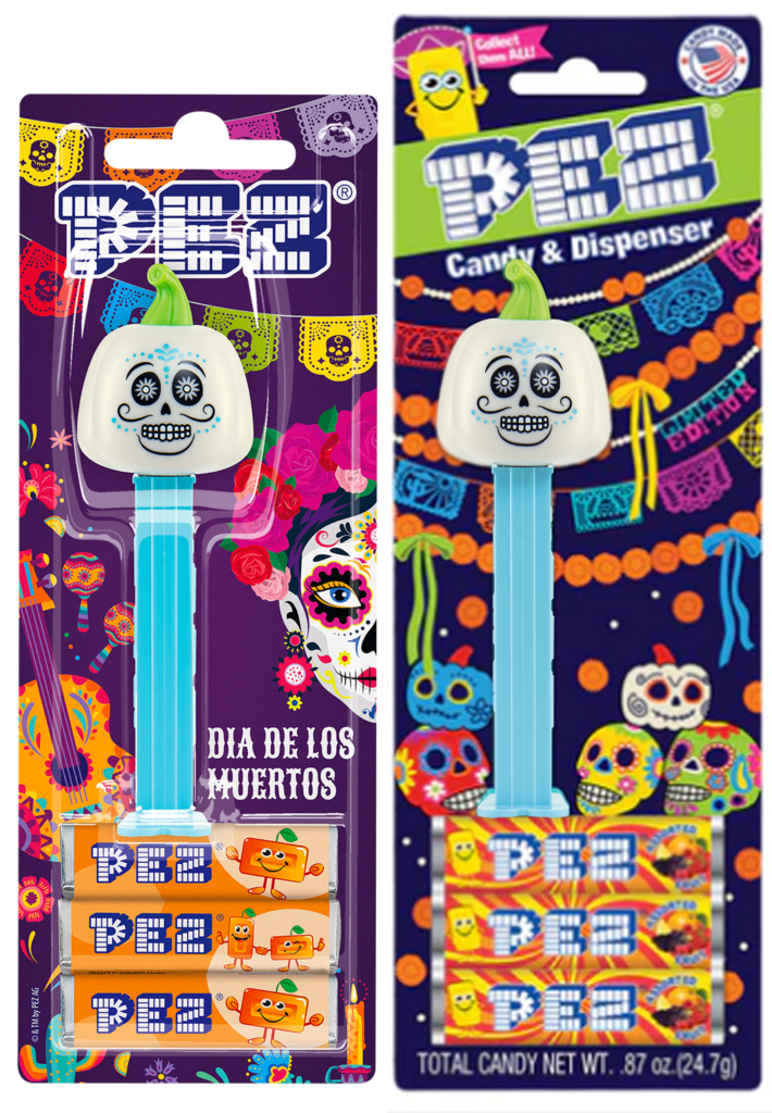 Online Only! The New Day of the Dead PEZ Has Finally Arrived 2025 dia de los muertos pez pumpkin blister