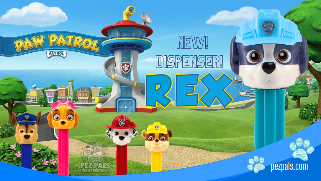 New Pup Alert: Rex Joins the PEZ PAW Patrol Collection! 2025 paw patrol pez rex