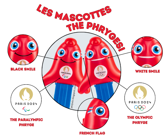 olympic phryges pez differences