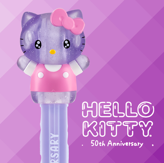 hello kitty 50th anniversary pez crystal