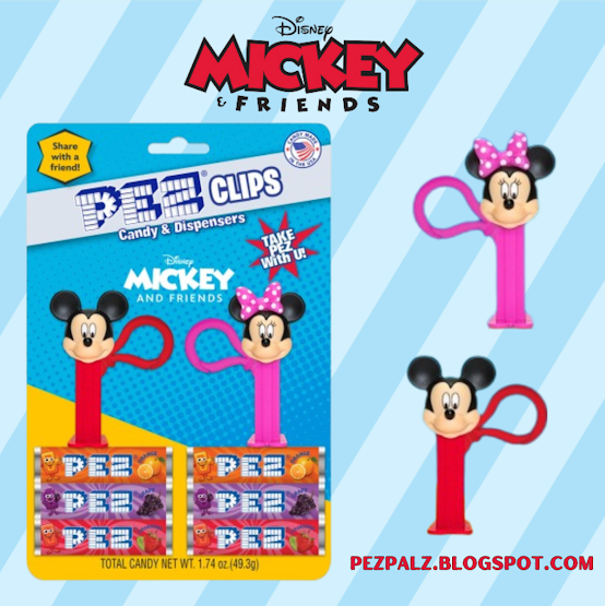 mickey and friends pez clips