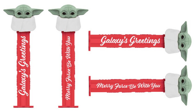 Walmart Exclusive! Two New Christmas Grogu PEZ Found star wars grogu 2022