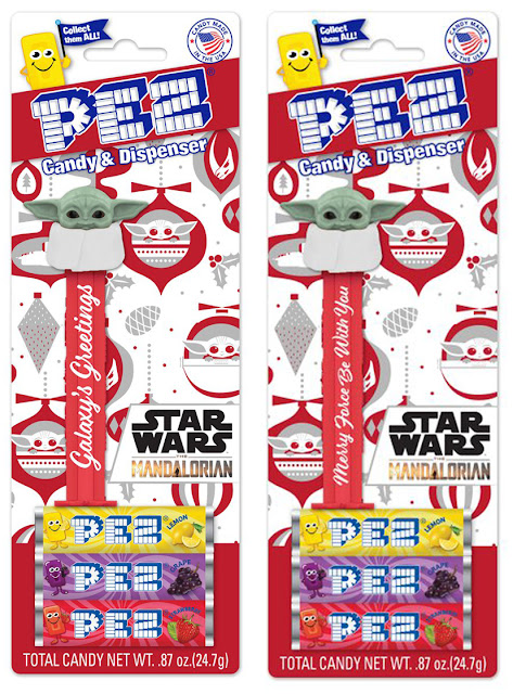 Walmart Exclusive! Two New Christmas Grogu PEZ Found grogu star wars 2022