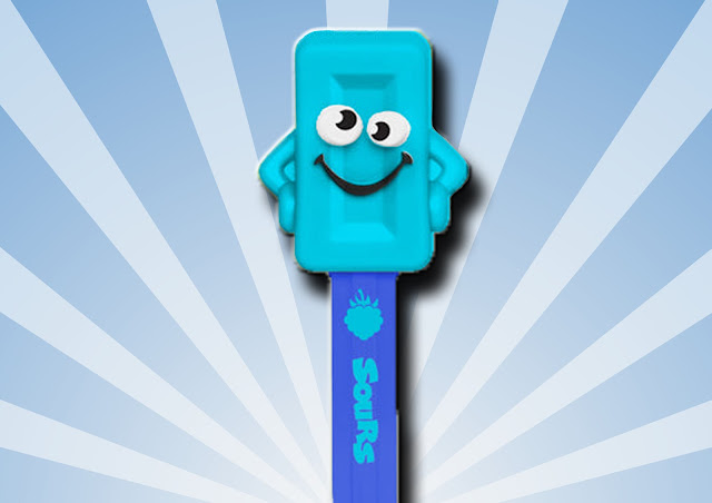 blue raspberry pez mascot