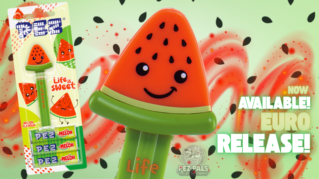 Watermelon PEZ Arrives in Europe For Summer 2025 pez watermelon dispenser