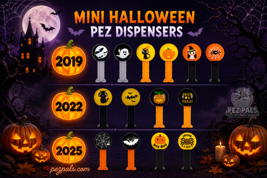 Spook-tacular News: The PEZ Halloween Party Bag Has Arrived! 2025 halloween mini dispensers pictorial