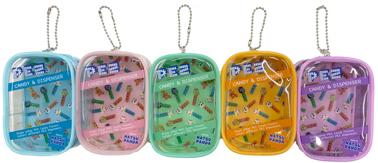 PEZ x AEON Japan's Natsu Panda Campaign! 2025 natsu panda pouches pez