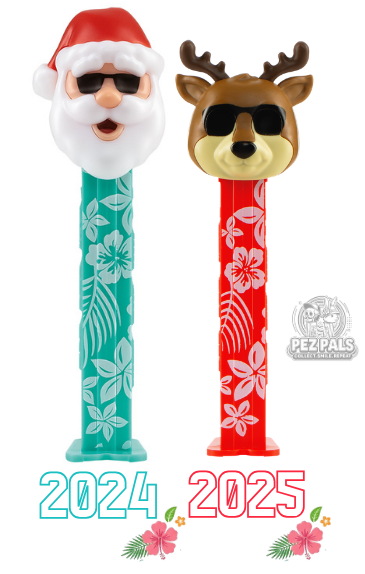 Summer PEZ Reindeer Joins the Summer Party! 2024&2025 summer pez santa & reindeer