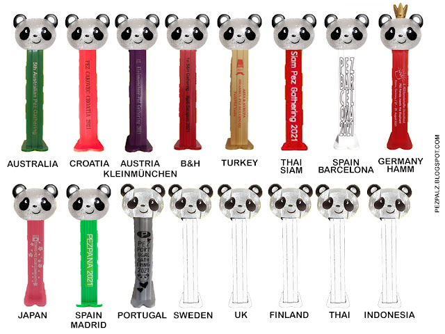 Crystal PEZ Panda No. 11 From Portugal pandaallnew