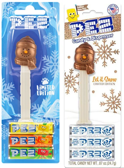 Limited Edition Bronze PEZ Snowman Arrives gold snowman usa euro