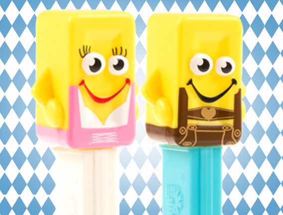 Hans PEZ, Resi PEZ, Oktoberfest PEZ, Bavarian PEZ, Limited Edition PEZ, PEZ Mascots, PEZ.com octoberfest mascots