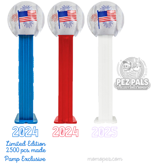 USA Flag Ball PEZ Trio Is Now Complete! 2025 usa flag pez dispensers loose 2