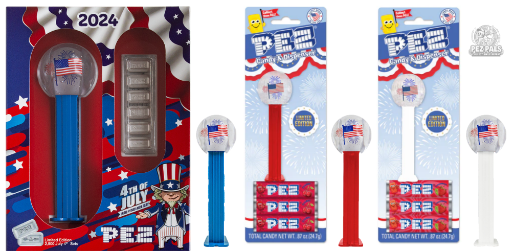 USA Flag Ball PEZ Trio Is Now Complete! 2025 usa flag pez dispensers all blister