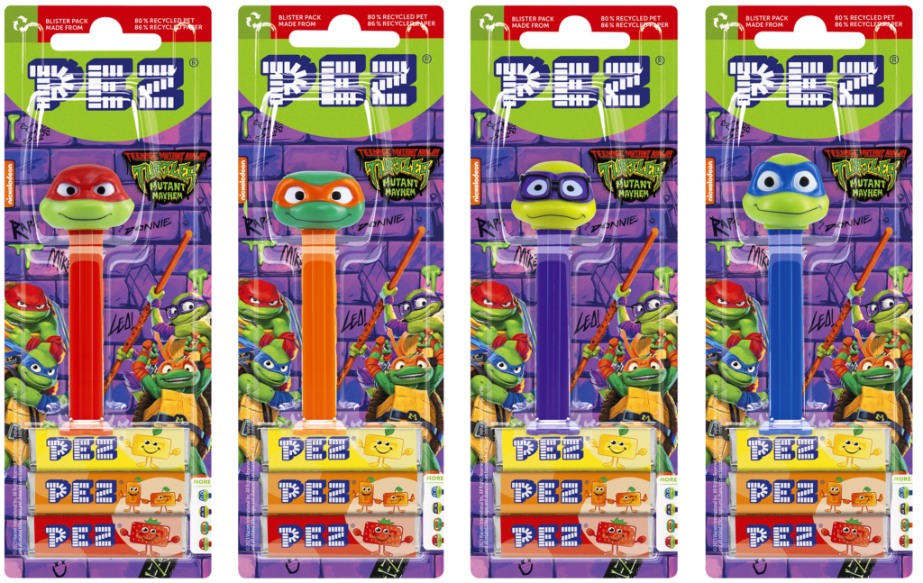 2025 tmnt pez turtles dispenser blister eu
